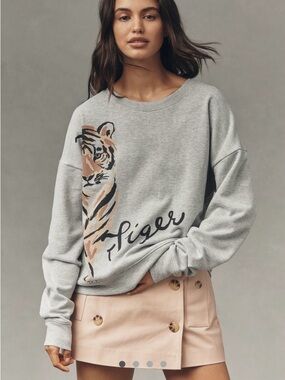 Maeve Anthropology Light Gray Sweater